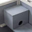 Cage à hamster en gris, plateau en bois avec plateau amovible, roulettes, plateau et façade ouverts, tunnel d'escalade équipé pour les tunnels gris d'activité et à l'avant - Rats de souris pour petits animaux idéaux, niveaux multiples