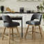 Tabouret de bar pivotant en similicuir avec structure en bois massif (ensemble de 4)-1920880857-1926002415-1926002411
