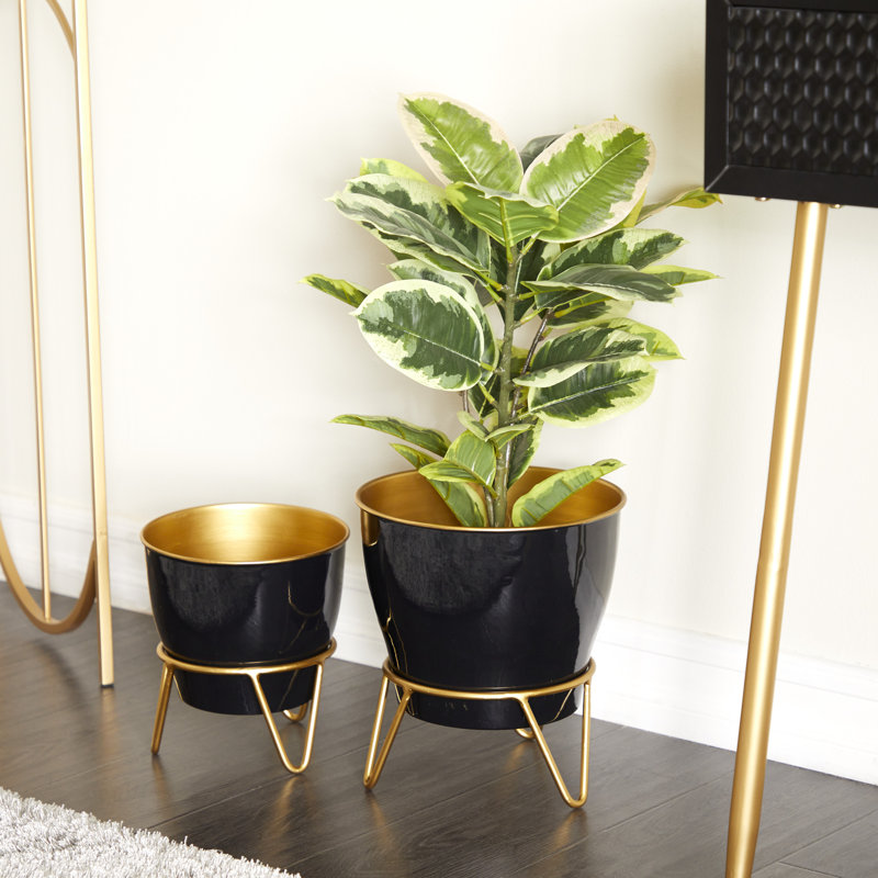 Metal Cachepot, Black