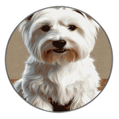  Tapis blanc lavable West Highland Dogs Terrier