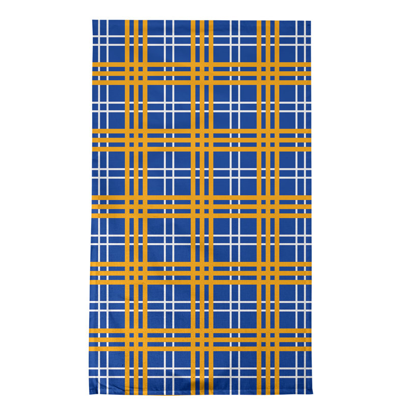 Torchon de luxe LA football, Mélange de coton, Bleu / Jaune / Blanc