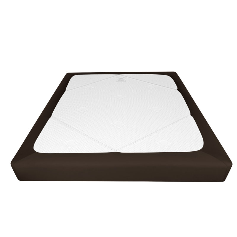 Jersey Knit Stretchy Wrap Around Box Spring Cover, King, Brown