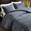 Couette très grande / très grande à motif de sergé délavé très grand / très grand King / King 3 pièces, coton respirant, standard 100, 2 taies décoratives surdimensionnées en coton douillet, élégance, housse de couette l 104 po x L 92 po-121262337