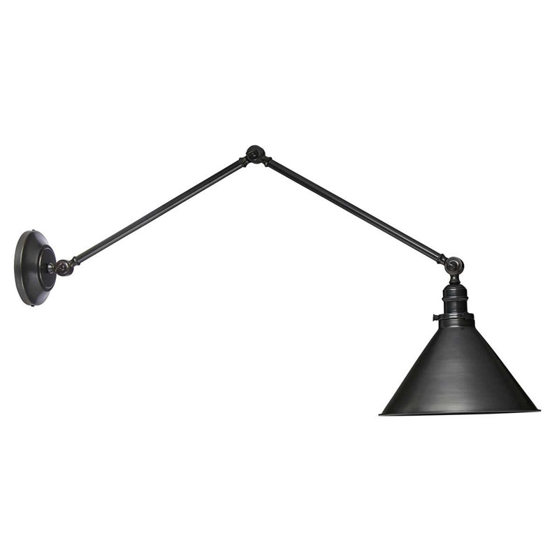Evie Swing Arm Sconce, Old Bronze