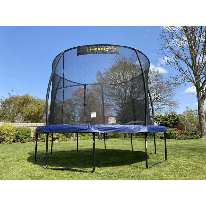 12ft JumpKing JumpPod Deluxe Trampoline with Safety Enclosure and Reverseable Safety Pad