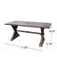 Table de salle à manger d'extérieur moderne en aluminium