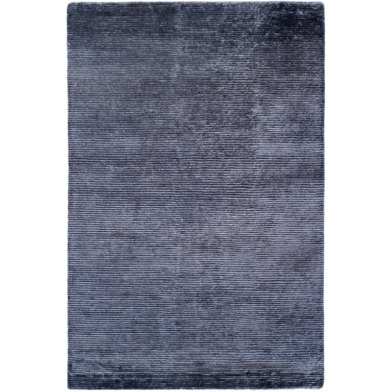 Tapis gris noué à la main Mcelroy, Rectangle 10 pi x 14 pi