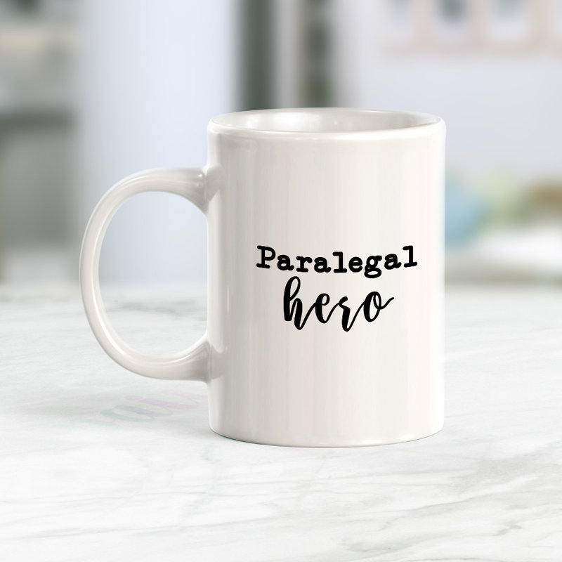 Grande tasse à café Dale, 15 oz, « Paralegal Hero Cursive »
