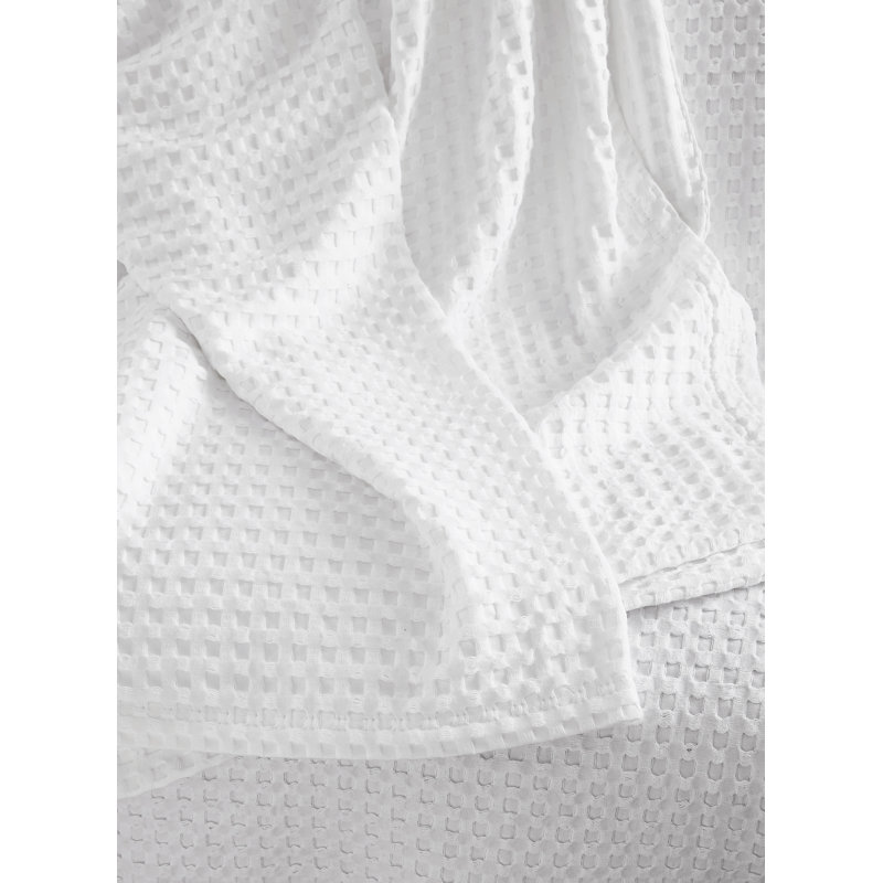 Couverture de lit Brooklyn, Twin Blanket, White