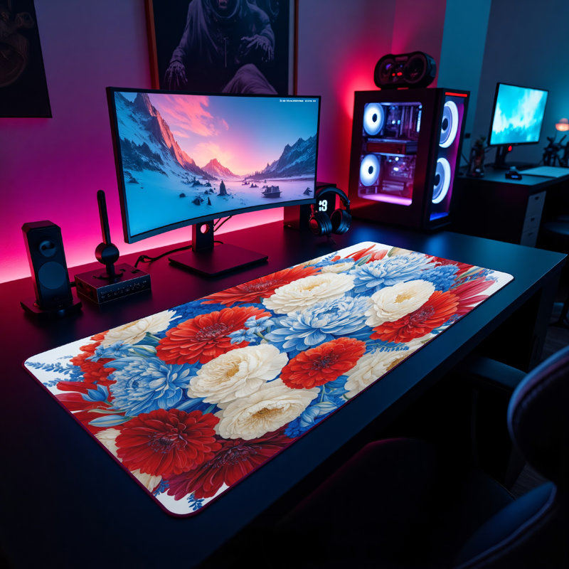 Polyester Desk Pad, 14.4x12.1