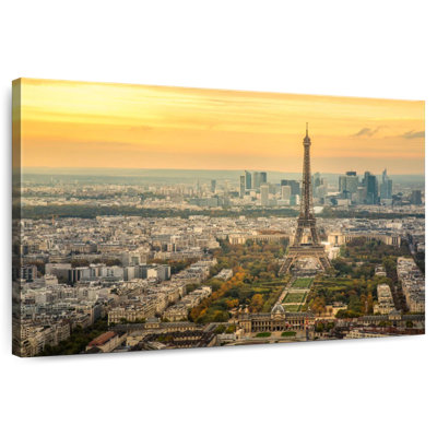 Marchelle soleil couchant sur Paris