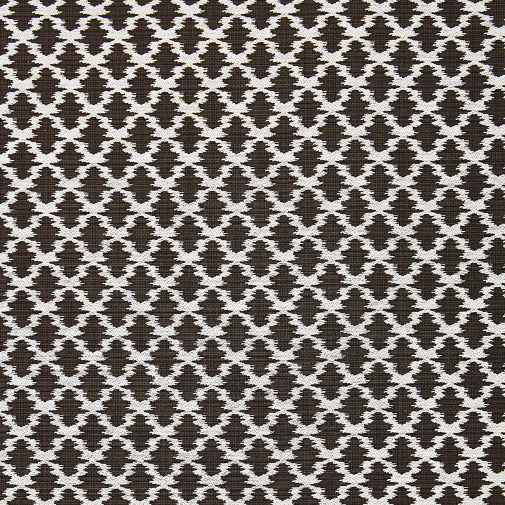 Oriana Fabric, Black/Walnut