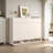 Simple Cream Paint Wooden Accent Cabinet