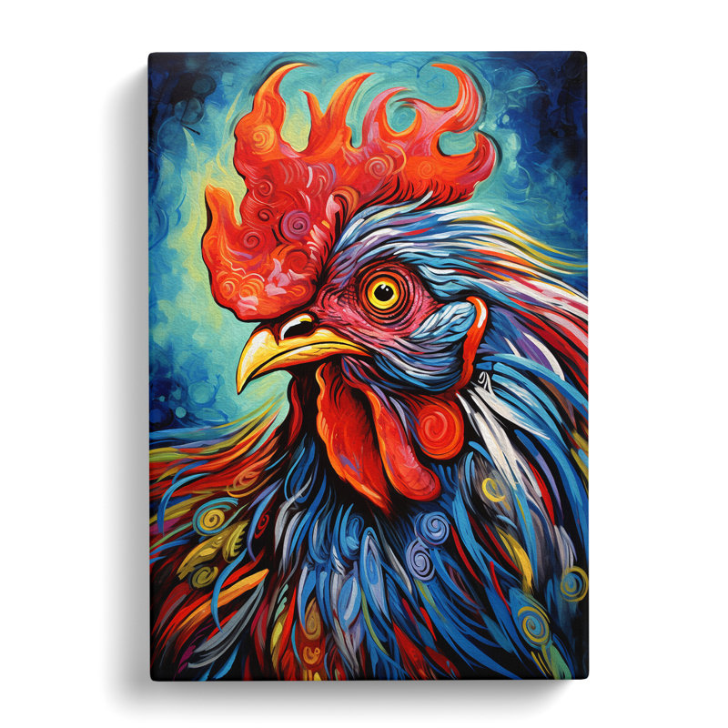 Chicken Abstract No.2 - Print, 76cm H x 50cm W x 3cm D