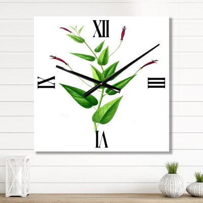 Vintage London Plants VII - Horloge murale traditionnelle