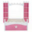 Lit en bois en forme de château avec tablette de rangement, plateforme simple Dreamy pour un jeu imaginatif pour les enfants