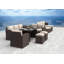 Ensemble de conversation avec coussins pour 13 personnes Fredric Wicker / Rattan-2067716643-2067716644