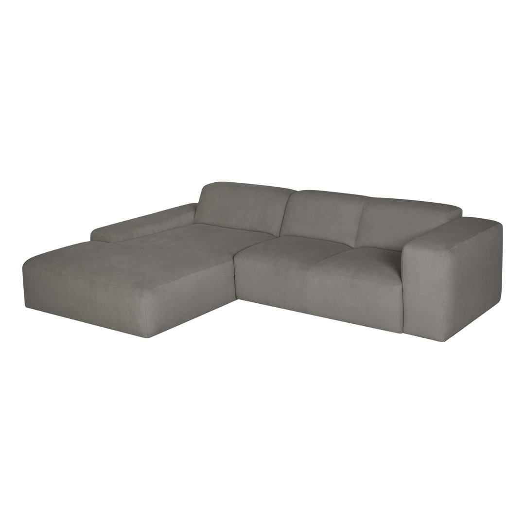 Ecksofa Chiodo - mittelgroßes Sofa Element - extra lange Chaise Longue