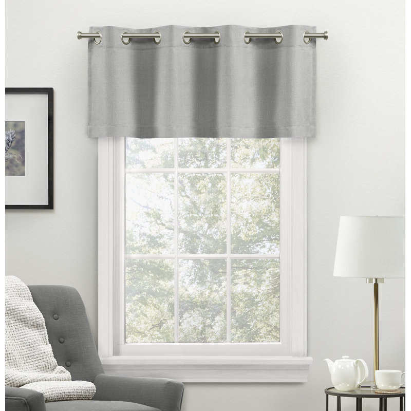 Jianyu Tailored Window Valance, Gray