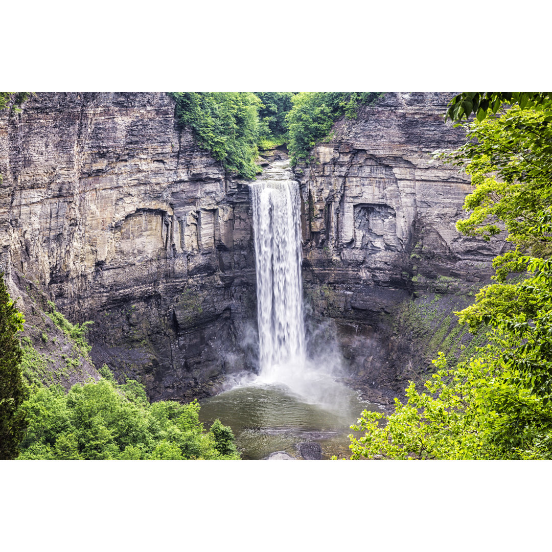 Taughannock Falls State Park Wasserfall von Willowpix - Leinwand Kunstdrucke