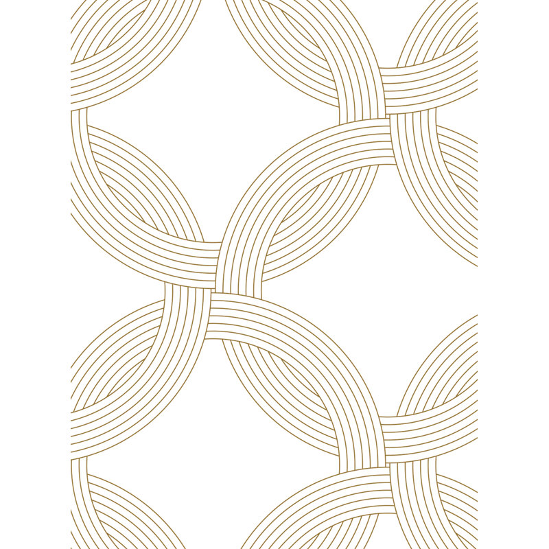 Panneau de papier peint adhésif Bette, L 2 pi x L 18 pi, Doré