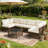 7-Piece Sectional Seating Group with Cushions-1370422028-1370422029
