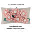 Handmade 3D Flower Accent Throw Pillow Cover Floral Decorative Pillow Case