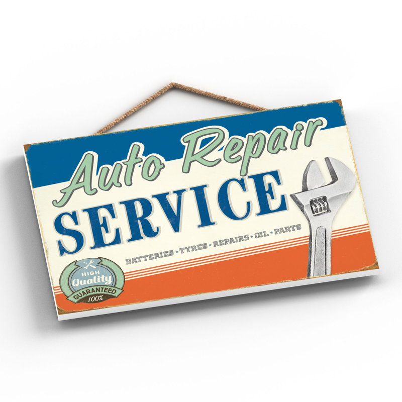 Auto Repair Service - Print on MDF