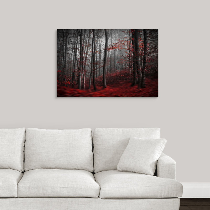 Impression « Bloody River », H 24 po x l 36 po x P 1,5 po, Toile