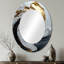 Miroir mural moderne blanc et noir-158273581