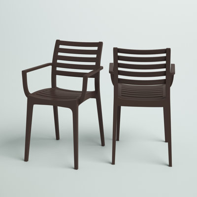Melissus Stacking Patio Dining Armchair