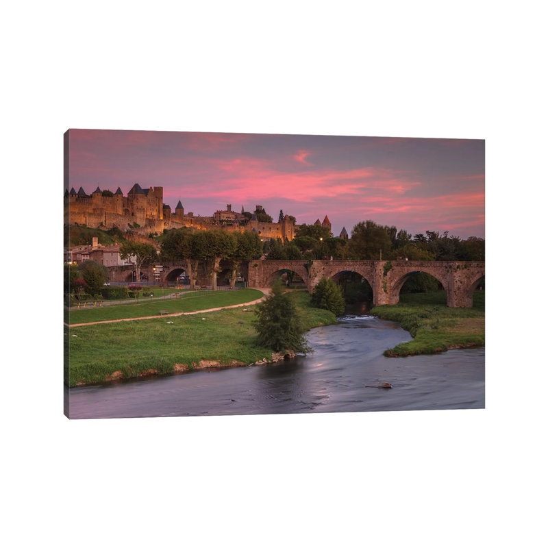 Carcassonne by Sergio Lanza - Gallery-Wrapped Canvas Giclée on Canvas, Wrapped Canvas, 20.32 cm H x 30.48 cm W