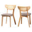 Chaise de salle à manger à dossier à lattes Charnese-942292900