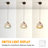 Glass Shell Height-Adjustable Pendant Light (E26 3-Color Bulb Included)
