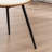 Modern Upholstered Faux Leather Rattan Back Dining Chairs-1804957492