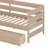 L-Shaped Platform Bed With Three Storage Drawers-1450986953