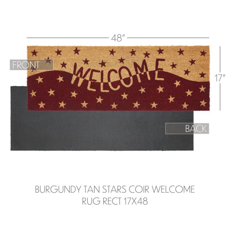 Tapis Welcome, L 17 po x L 48 po
