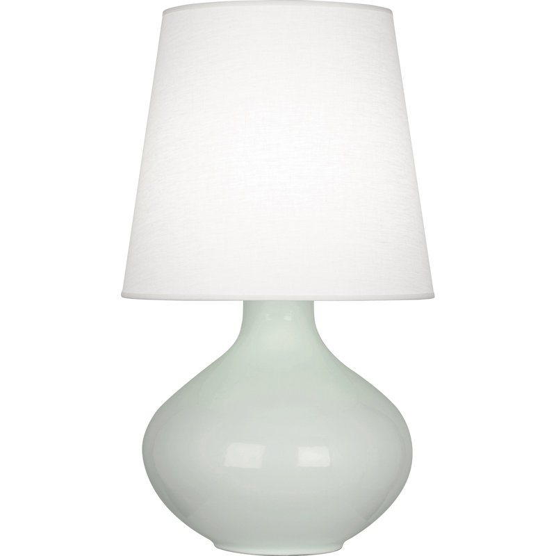 Lampe de table 30,75 "June, Lin huître, Céladon