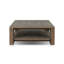 Roca Outdoor Metal Coffee Table-Bronze