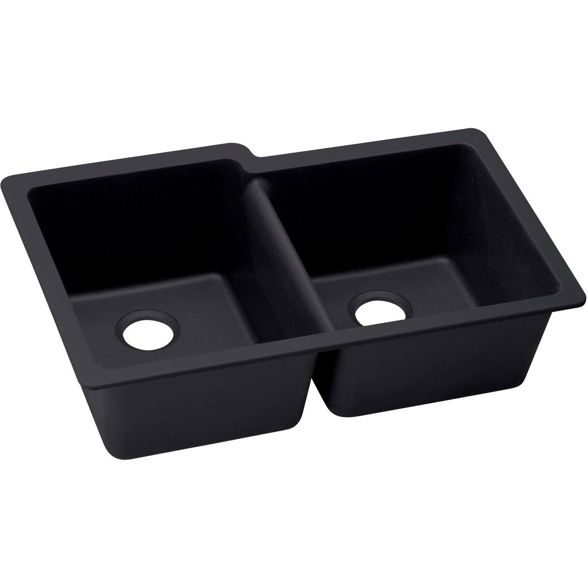 Elkay Quartz Luxe 33 L X 21 W Double Basin Undermount Kitchen Sink