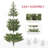 Artificial Hinged Christmas Tree With 1933 Tips-2036490555