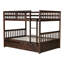Lit superposé en bois massif de 58 po de largeur avec lit gigogne et conception convertible -2091003248