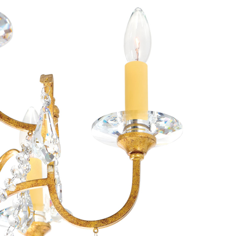 Lustre en bronze oxydé Doe de 28 po pour la salle à manger, la chambre à coucher ou le vestibule - candélabre à 6 lumières avec culot E12, certifié BACL, garantie de 1 an