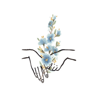 " Hands And Flowers IV "