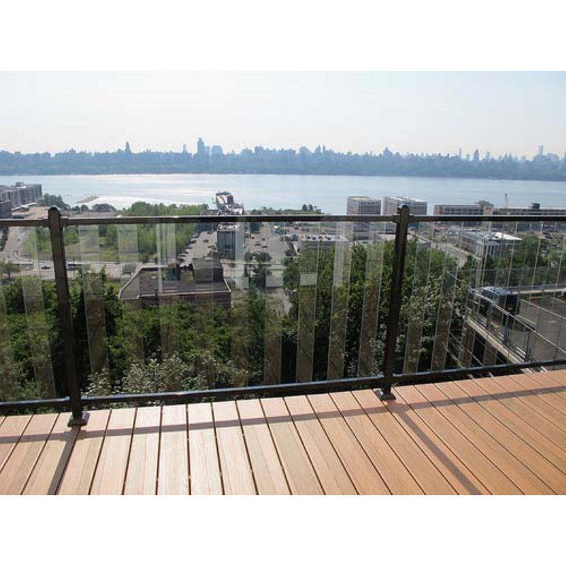 Ensemble de tiges d'escalier 72 "Fortress Pure View, Noir