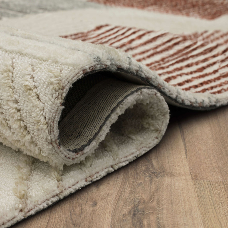 Scott Living by Drew and Jonathan Central Valley  Area Rug, Red, Rectangle 5'3" x 7'10" 