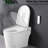 Self-Cleaning Nozzle Smart Toilet, Heated Seat, Night , Foot Sensor Flip Remote Control, Led Display Toilet With Nozzle,