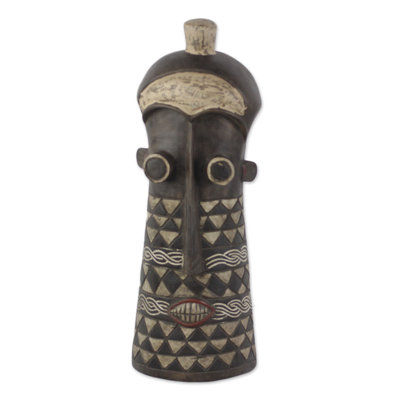 Ghanaian Wood Mask from Africa Statue