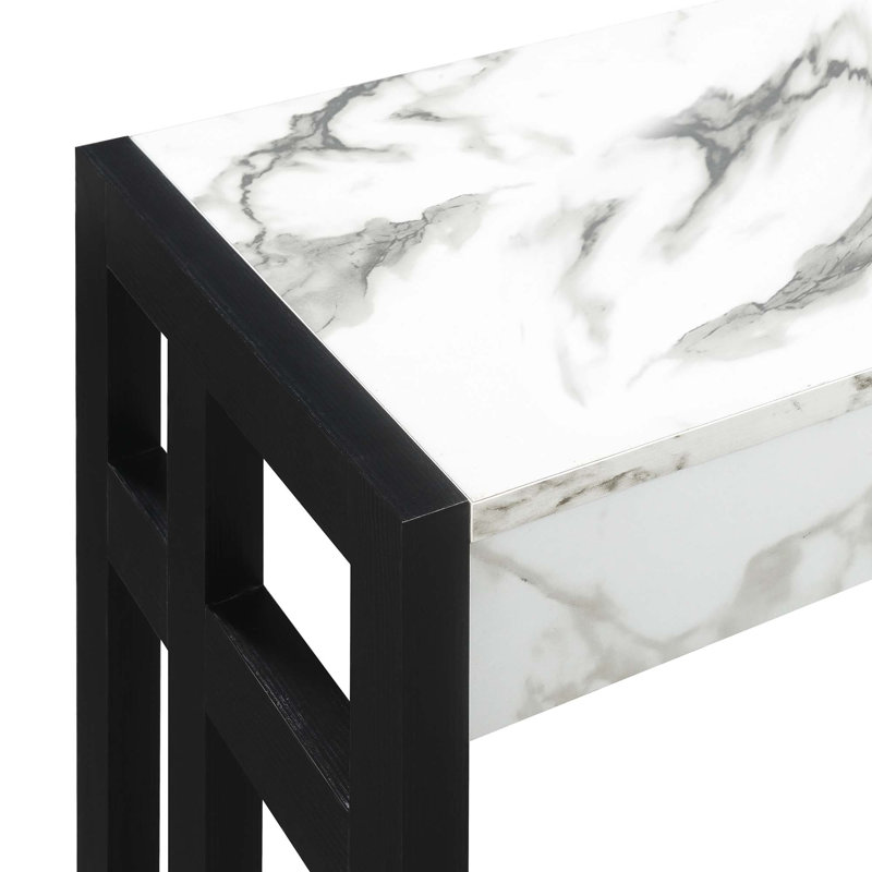 Console Corralitos, Faux marbre blanc