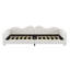 Lit de jour en sherpa blanc avec dossier en forme de nuage blanc + bois + tissu + double-1785455128
